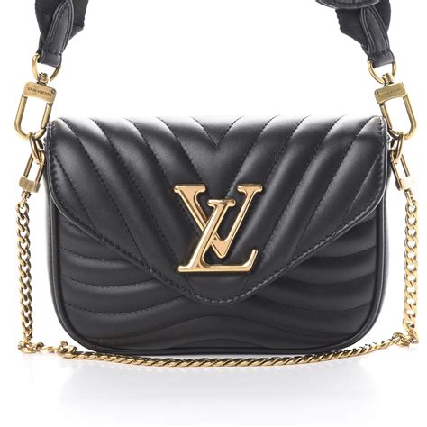 louis vuitton new wave pochette black|authentic Louis Vuitton multi pochette.